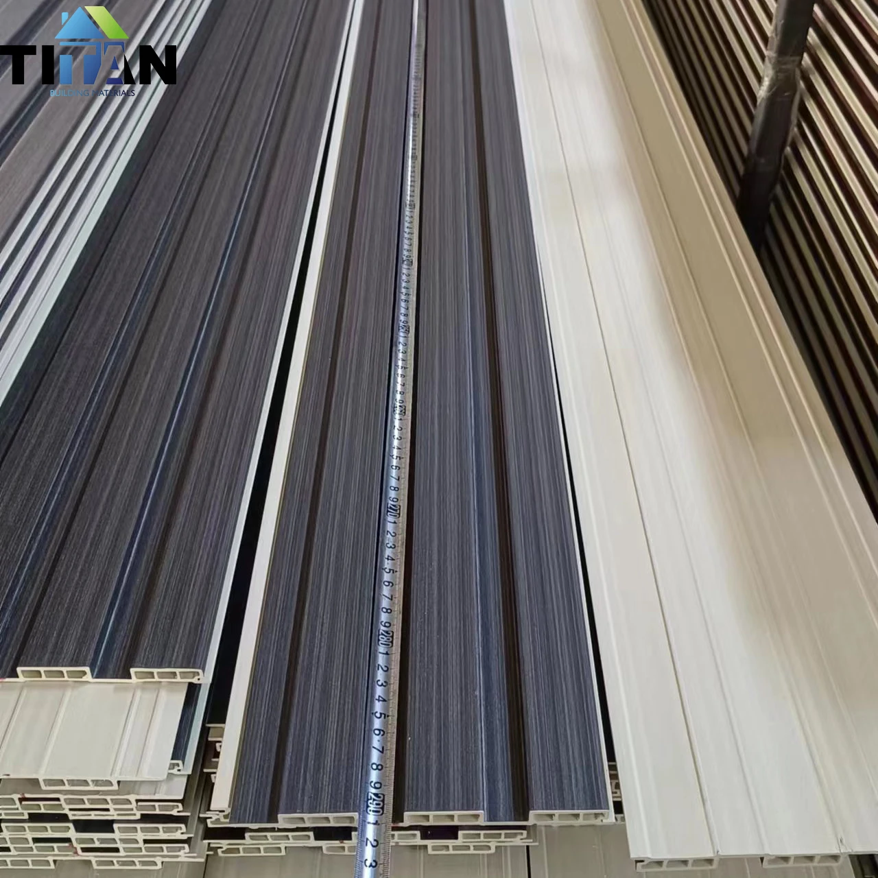 Paneles De Pvc Wpc Fluted Wood Wall Panel De Pared Lambrin Decorativa Panel Pared Pvc Interior