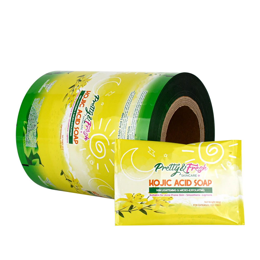 Anti Acid PET/PA/PE Cosmetic Cream Soap Travel Sample Packaging Sachet PET/VMPET/PE Laminated Aluminum Foil Shampoo Film Roll