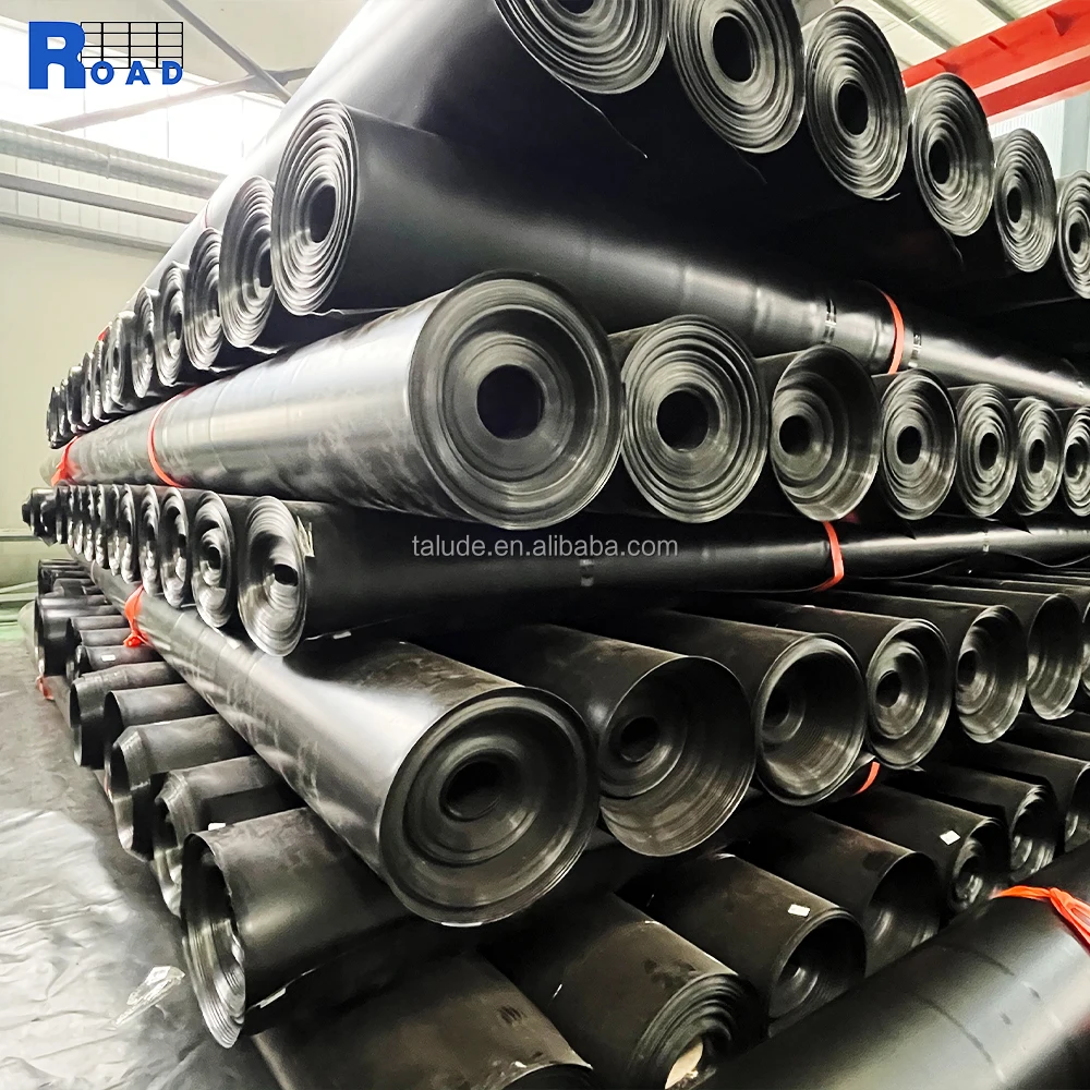 0.75mm 2.50mm dam liner geomembrane anti-uv HDPE geomembrane for fish pond