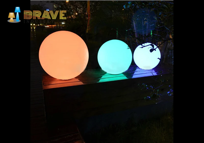 
top sale outdoor led ball light with rechargeable battery ,color changing by remote,led ball table 