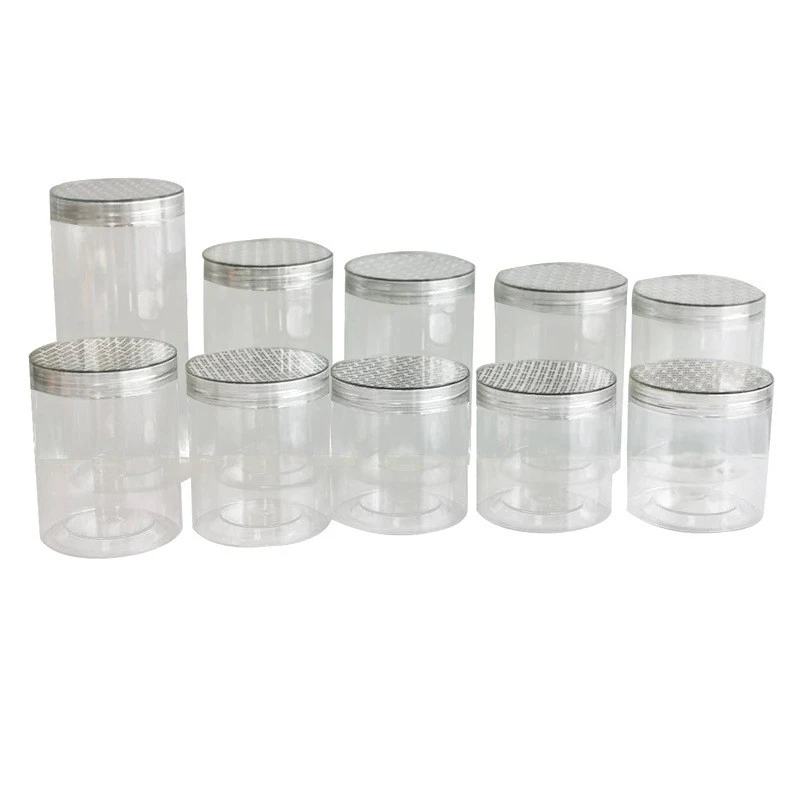Cookies Dried Fruit Used Small MOQ Plastic Pet Jar Food Grade with Aluminum Lid