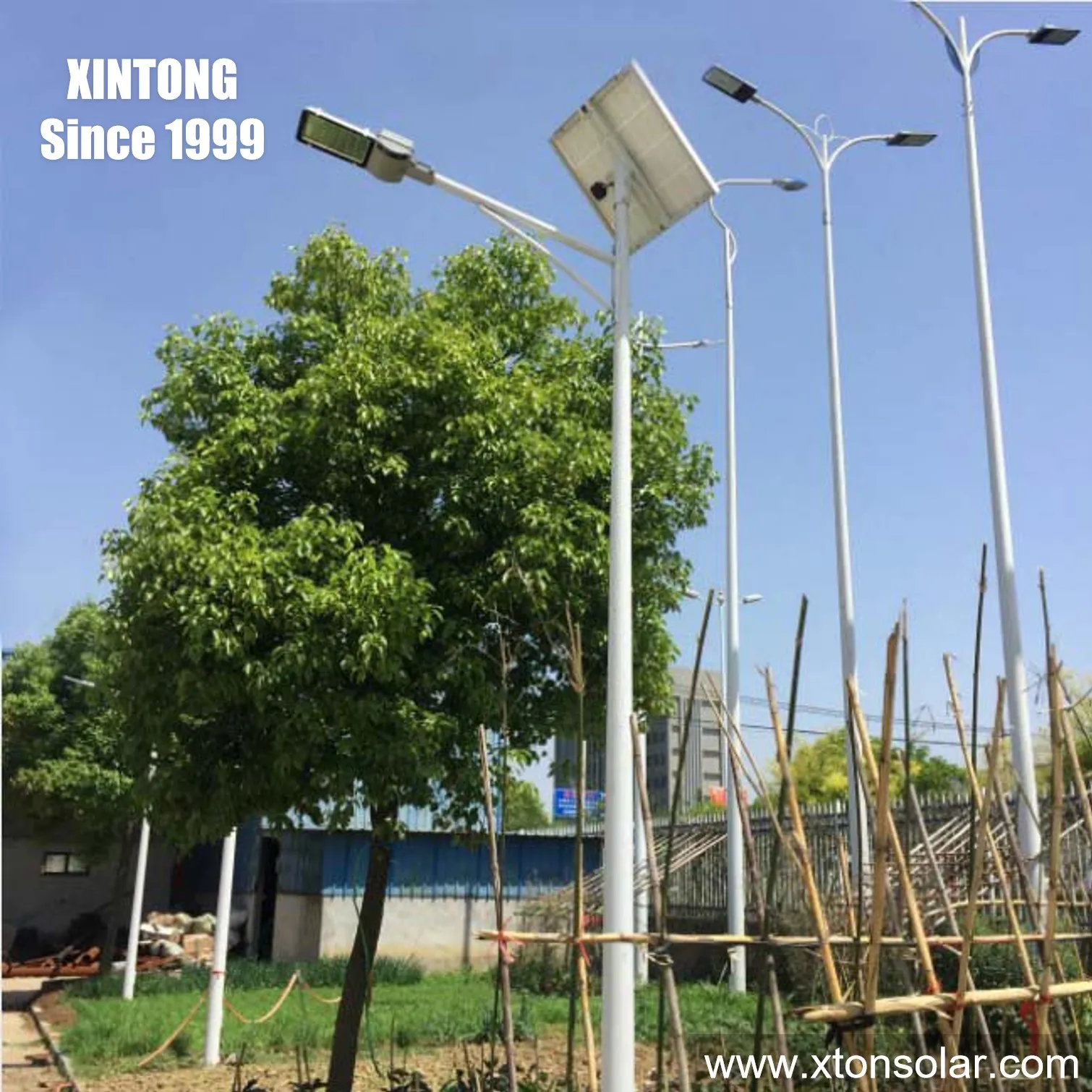 XINTONG outdoor lampara solar led street light Integrated solar street lamp