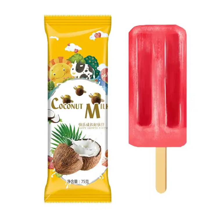 Custom packaging factory  custom printing ice cream popsicle ice ice lolly packing bag
