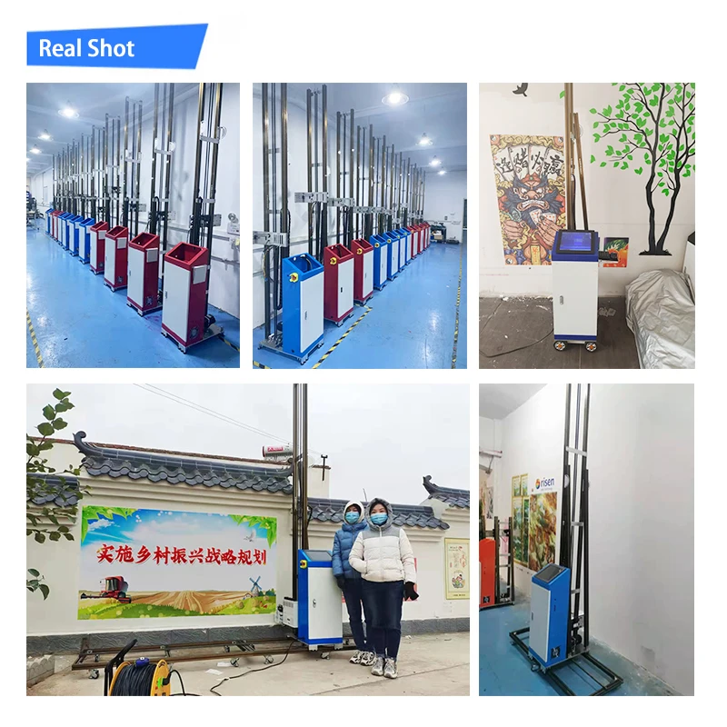Cost-effective 3D outdoor indoor wall printer high accury printhead vertical printer for big background wall