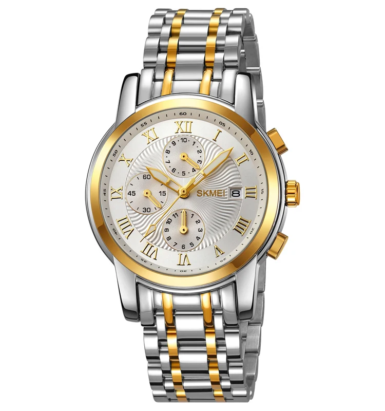 Skmei 2306 quartz japan movt stainless steel back bracelet fastrack watches for men