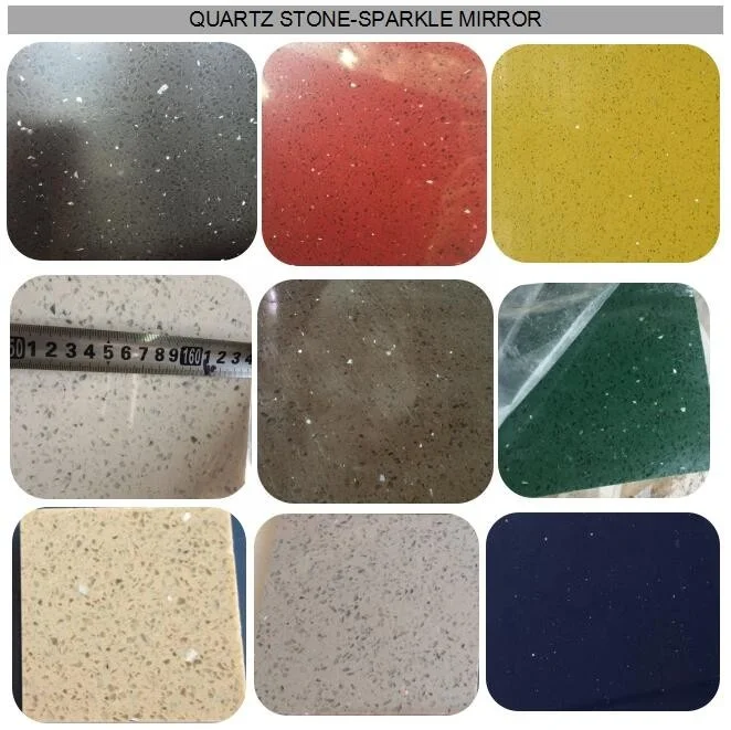 Artificial Stone Polished Quartz Composite Thin Slabs Compressed Quartz Tiles
