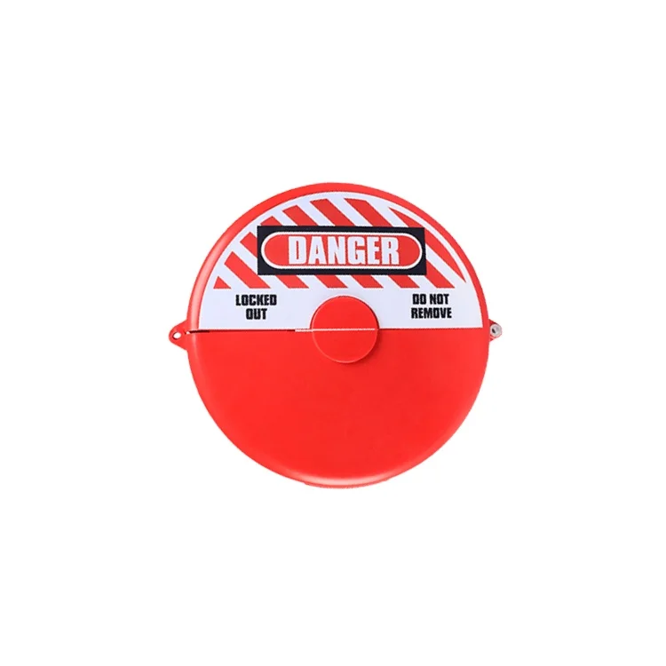Red Injection-Molded Polypropylene Safety Gate Valve Lockout