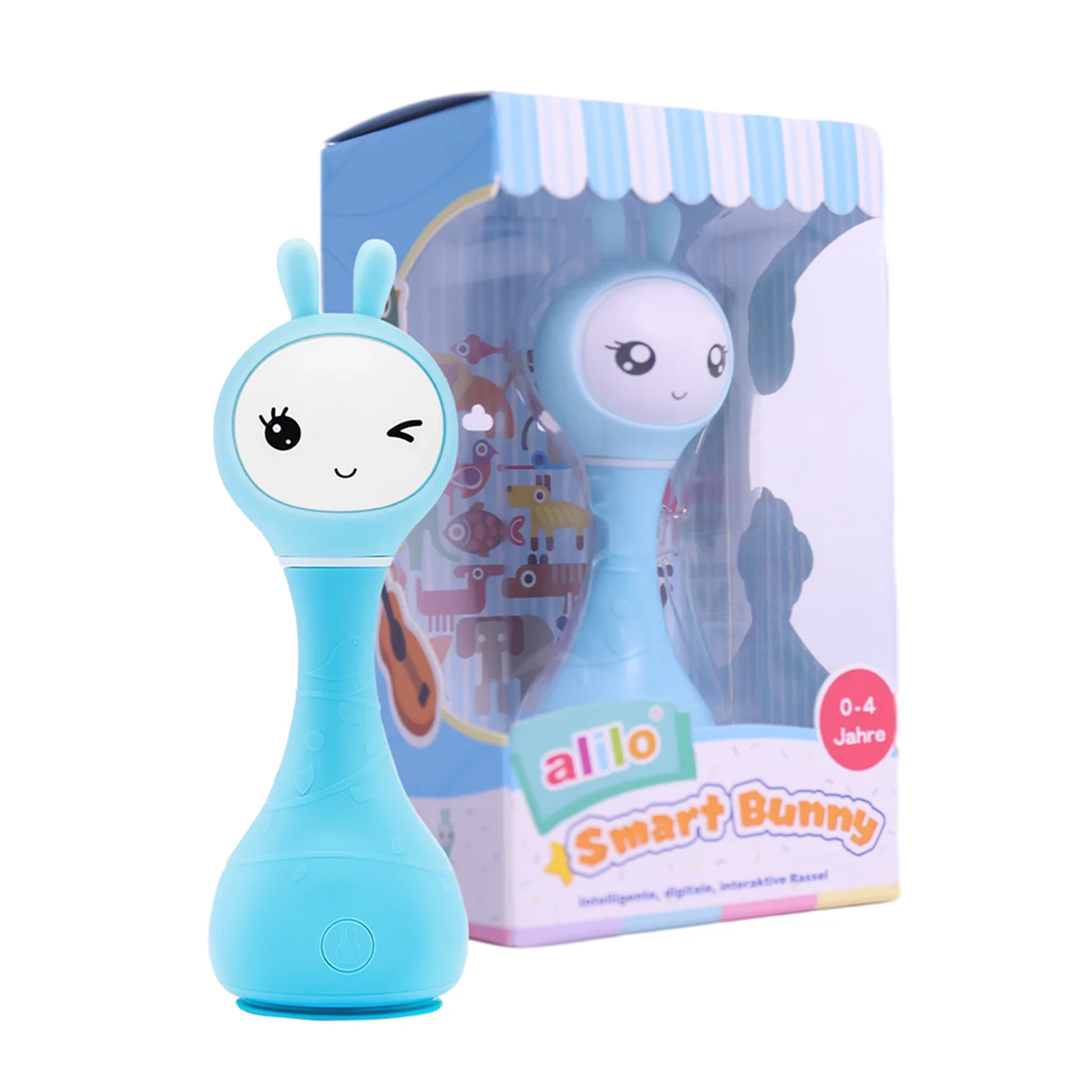 Alilo R1 Погремушка шейкер музыкальный младенец новорожденный новый ребенок 6 месяцев Детские игрушки