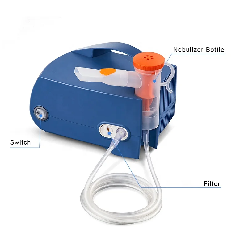Clinic and Home use Health Care Medical Nebulizador Portable Machine Baby Handy Compressor Nebulizer For Asthma