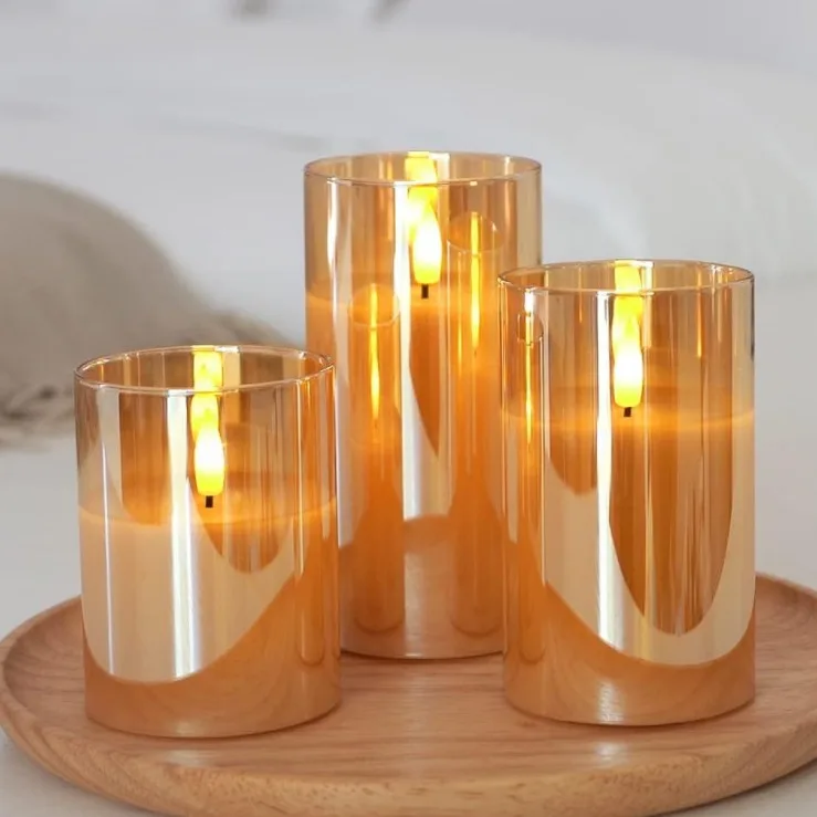chaozhou great flameless candles led candle set indoor flameless candles with remote control