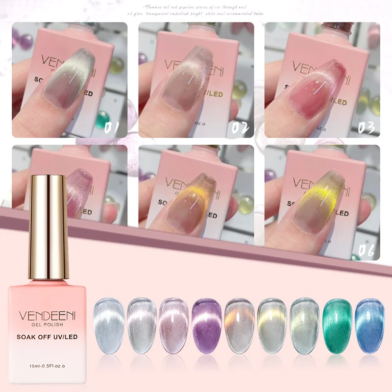 Vendeeni New 9 Color Series Cat Eye Gel Wholesale Gel Nail Polish Oem Nail Polish Gel Polish Color