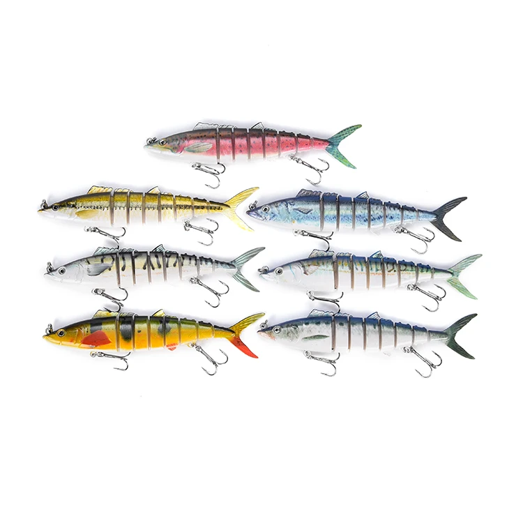 Hot selling ABS Popular Multi-Section Fishing Lure Bait 17.8cm 40g 8 Segmented Trolling Mackerel Fishing Lures