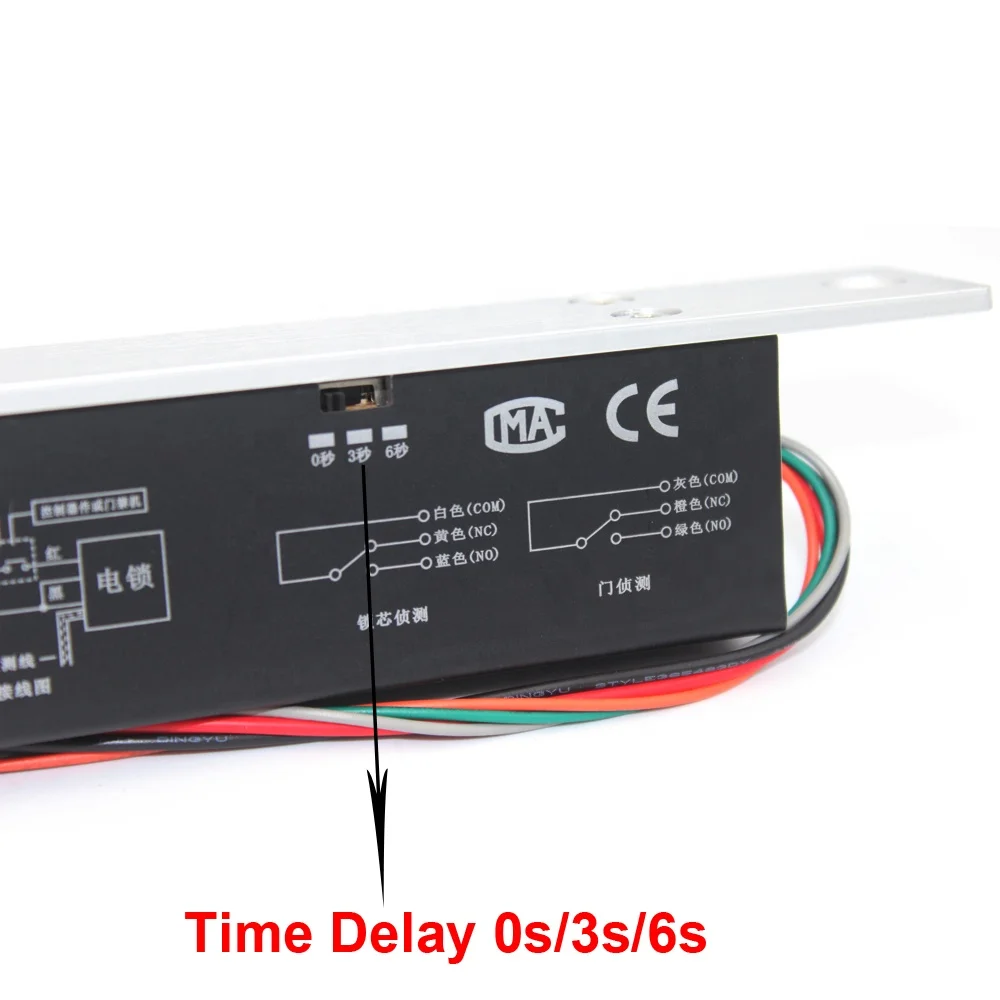 Fail Secure NO or Fail Safe NC Security Smart Heavy Duty Narrow Electric Solenoid Drop Dead Bolt Latch Door Lock 12V or 24V