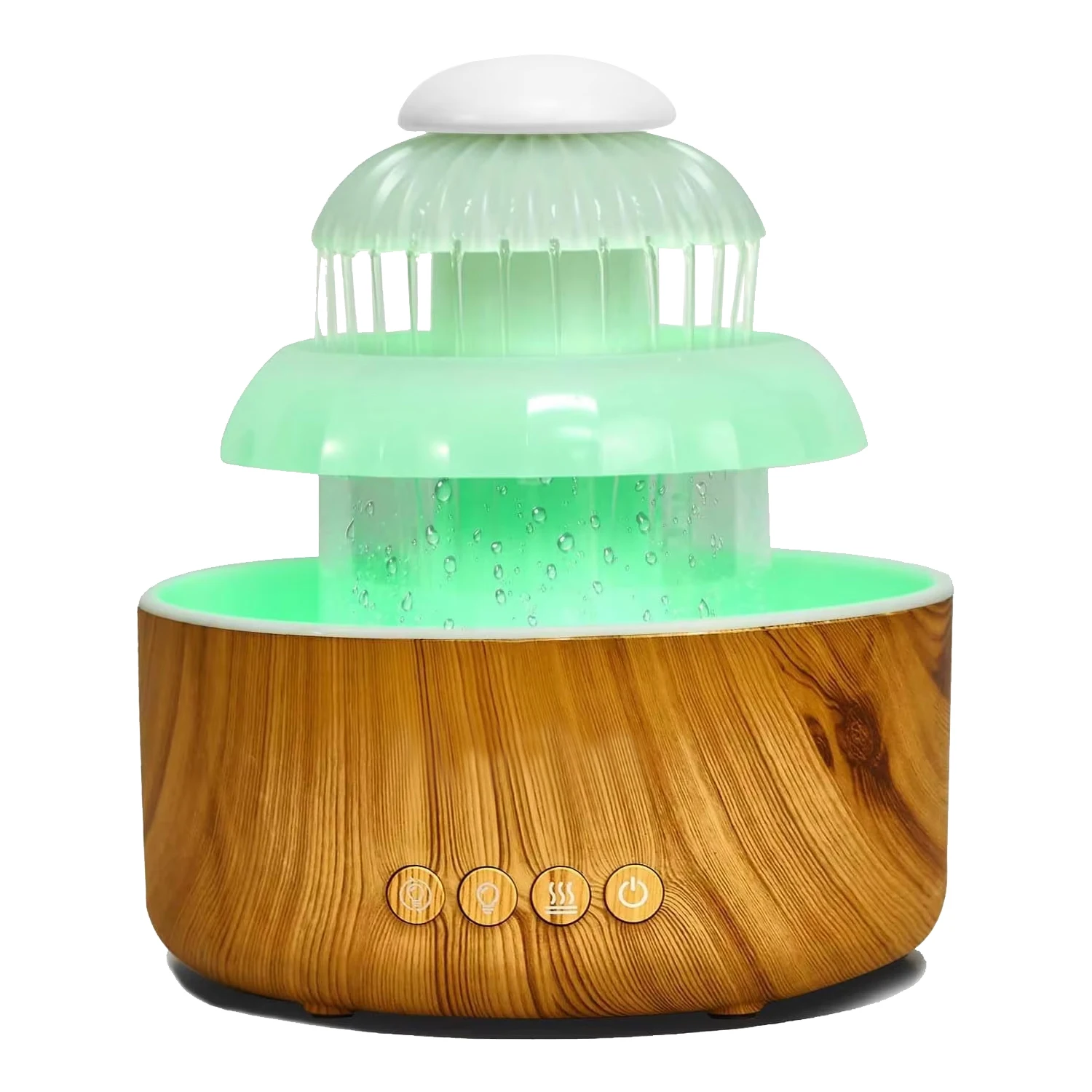 Desktop humidifier,Night light Aromatherapy Essential Oil Diffuser,Flowing Water Humidifier for Home Use