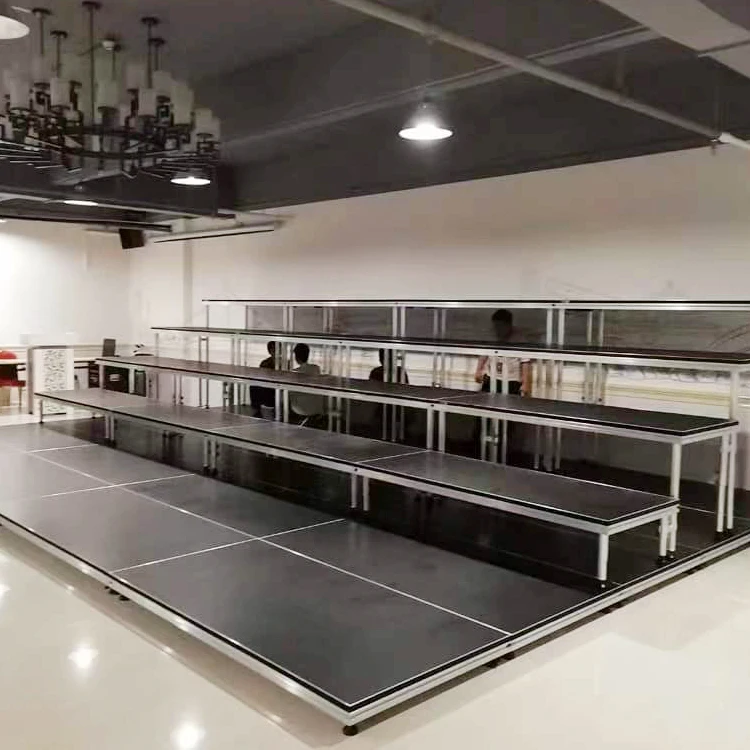 ACS Concert Stage Podium Aluminum Truss Stage Platform With Adjustable Aluminum Stage Legs