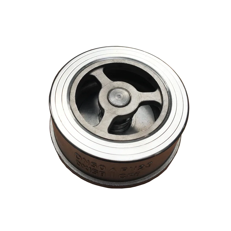 Dual plate H71 DN100 PN16 CF8M stainless steel 316 wafer type check valve