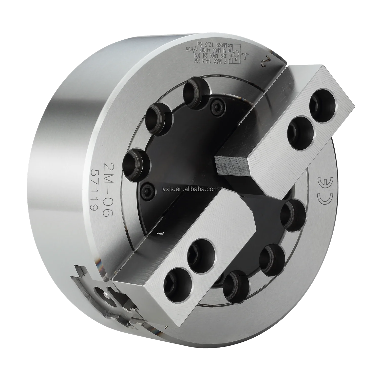 OPBT-206 2 Soft-Jaws Lathe Chuck Hydraulic chuck 2 jaw A2-5 Nose of Spindle lathe chuck