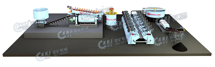 High Weir Spiral Classifier FG-12 High Efficiency Gold Copper Mining Separator Ore Processing Spiral Classifier Machine