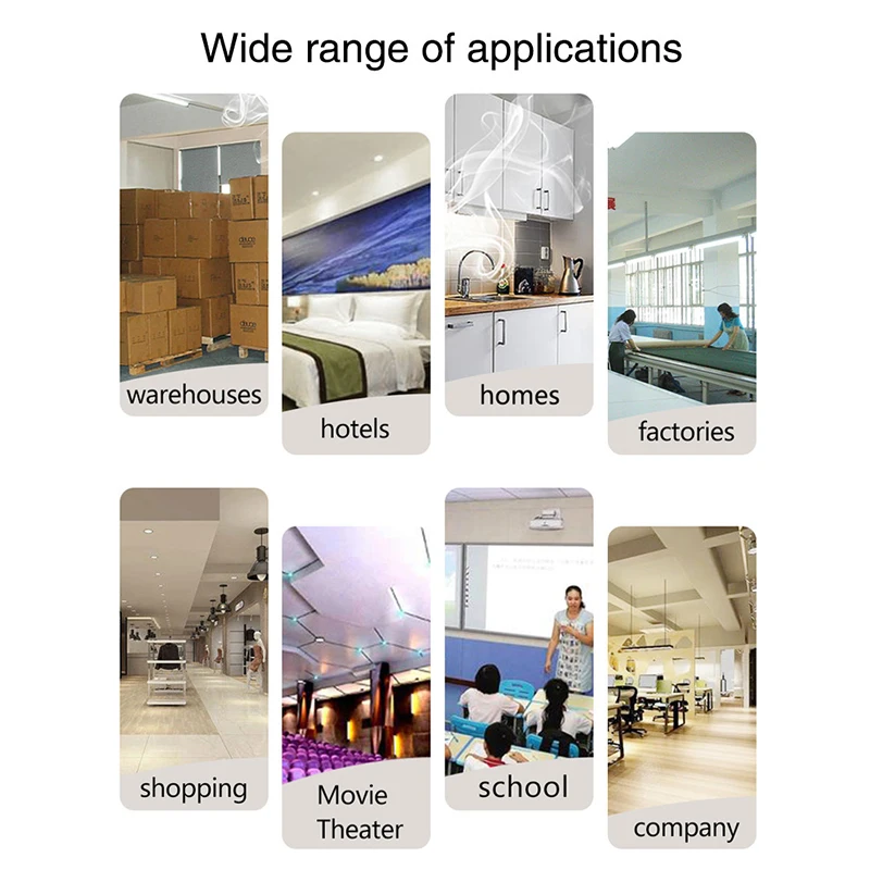 
Wireless Smoke Detector Alarm High Sensitivity Battery Detector APP Control for Fire Alarm System 