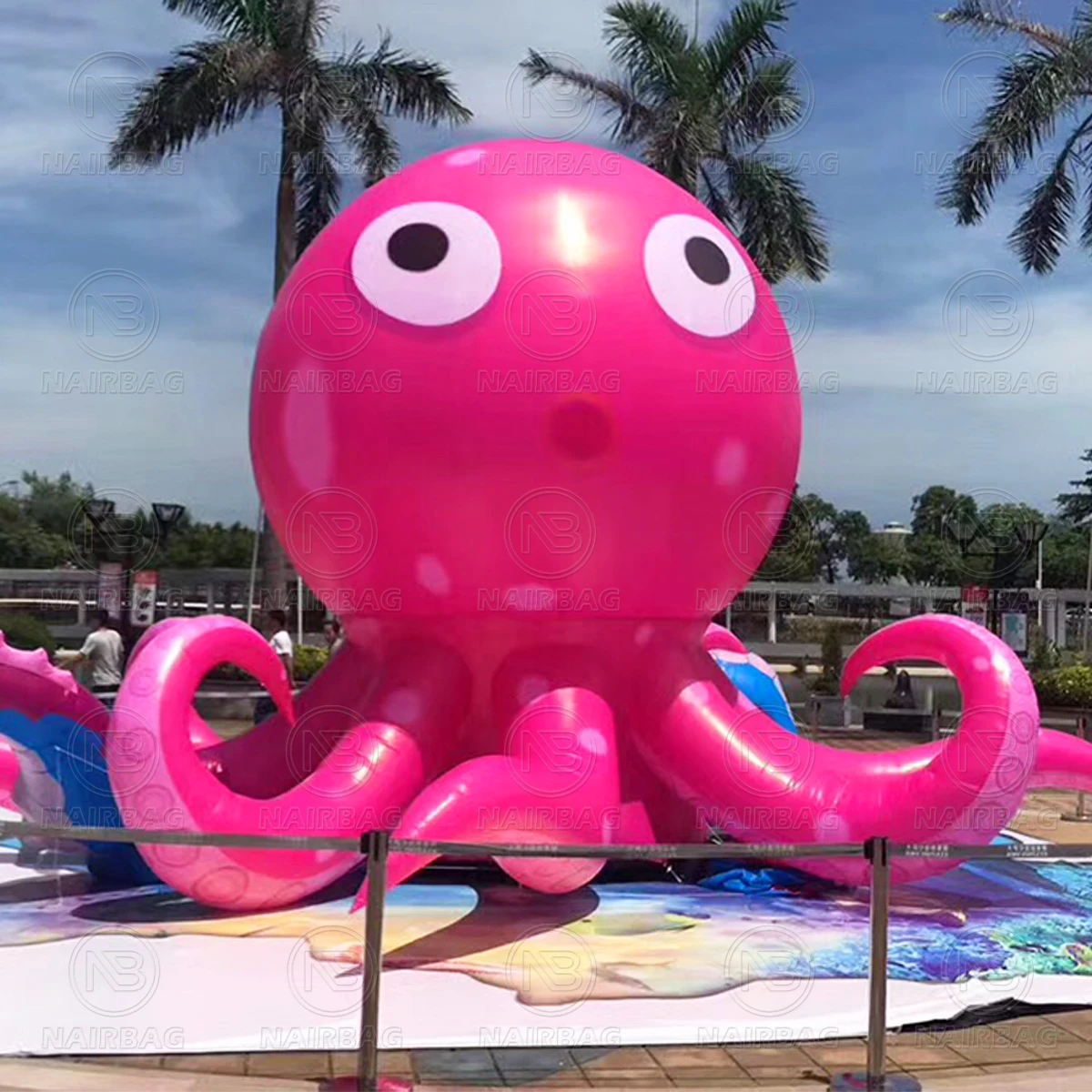 Inflatable Cartoon Giant Octopus, Factory Custom Big Inflatable Sea Animal Cartoon For Advertising Event Building Decoration