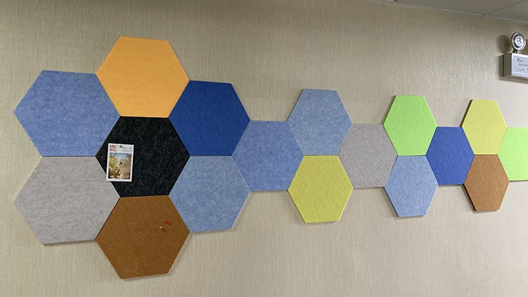 
Felt Bulletin Board Tiles Push Pins Memo Board for Notes/Photos/Office Home Wall Decoration 