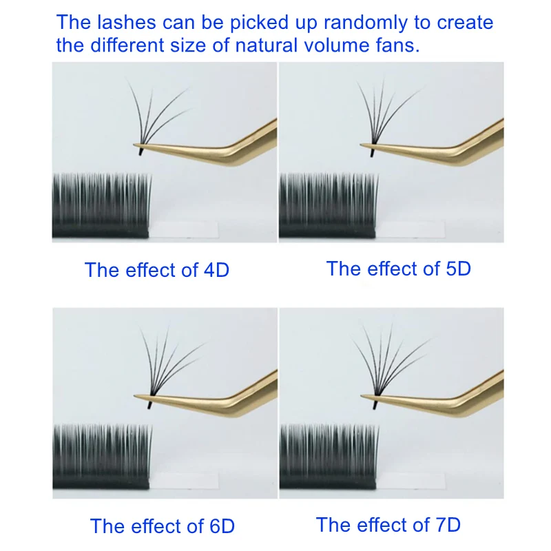 0.05 0.07 Camellia Lash Extension Matte Black Full Natural Easy Fan Mega Volume Eyelash Extensions