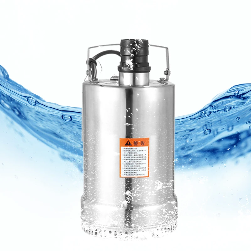 Household Type Single Phase Built-in Stainless Steel Submersible Pump With Overload Protection