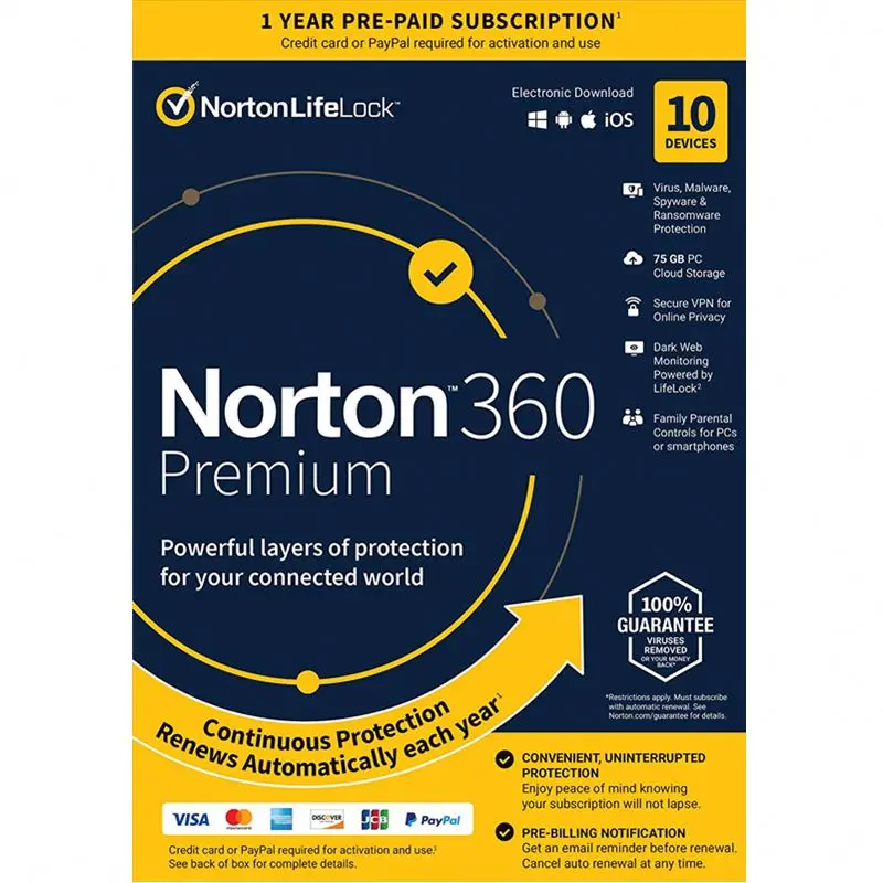 Norton Security Premium 24 Hours 100% Activation Online Key Code Retail Key 1 Years 10 Computers Norton