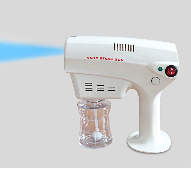 Синий свет в руке пистолет-распылитель дезинфицирующий запотевающий аппарат для комнаты офиса автомобиля