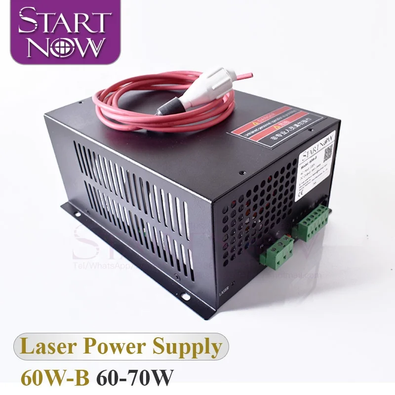 Startnow 60W-B лазерный источник питания с сетевой порт 70 Вт Генератор MYJG-60 для квадрокоптера дистанционным управлением 60 CO2 лазерной трубки лазерная гравировка части отрезного