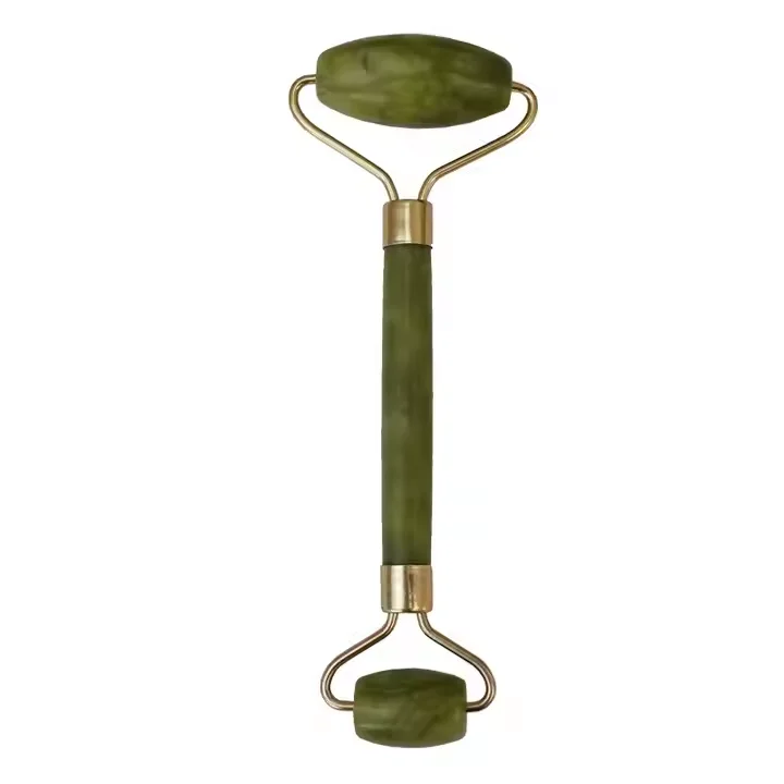 Hot Sale High Quality 100% Natural White Jade Roller Face Massager Body Facial Skin Care