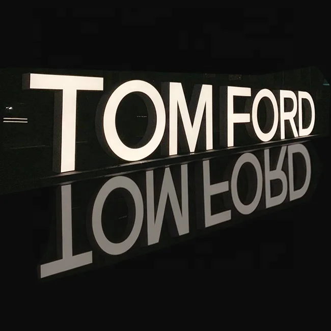 Laser Cut Customized logo Led Lighting Acrylic Sign Box Plexiglass Advertising Light
