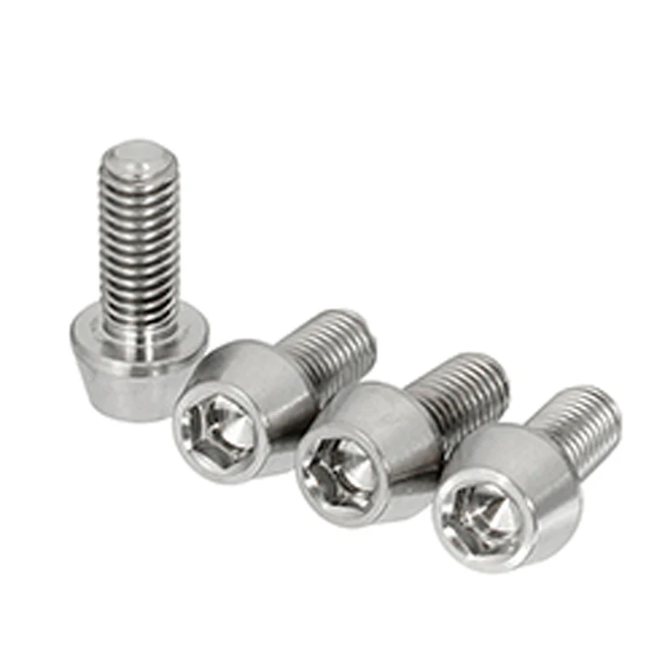 best price of M5x16mm titanium allen head bolts titanium taper head bolt DIN912 bolt titanium screw
