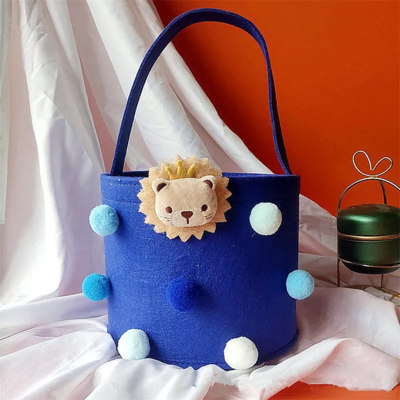 Wholesale Customized Reusable Felt Cartoon Tote Shopping Bag Handbag Tote Gift Cute Bag