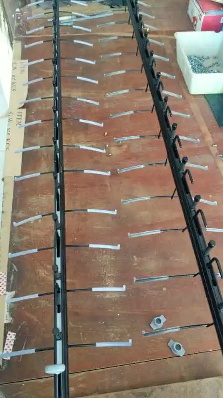 wall mounted glasses display rods