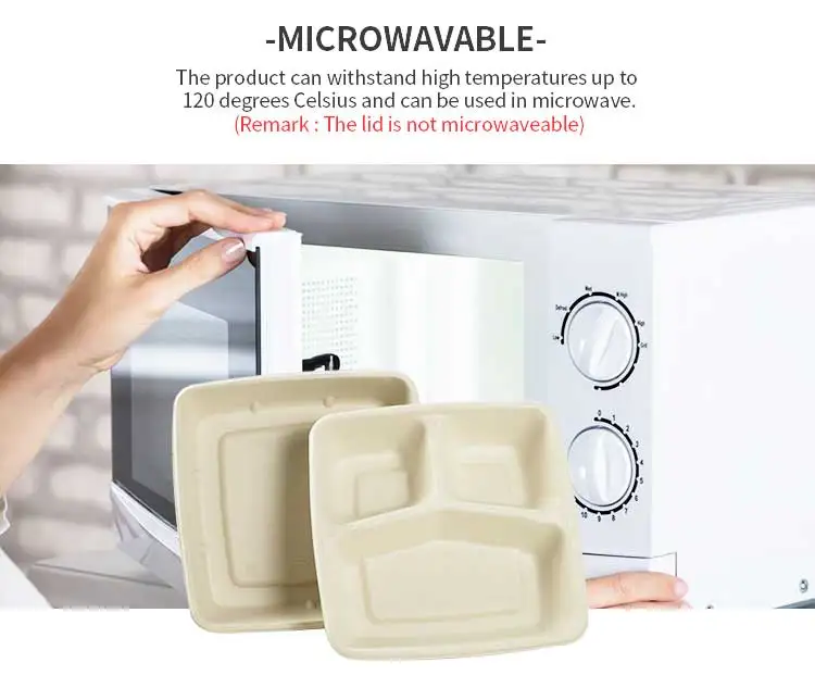 Квадратная Экологически чистая устойчивая биоразлагаемая упаковка для пищевых продуктов 8