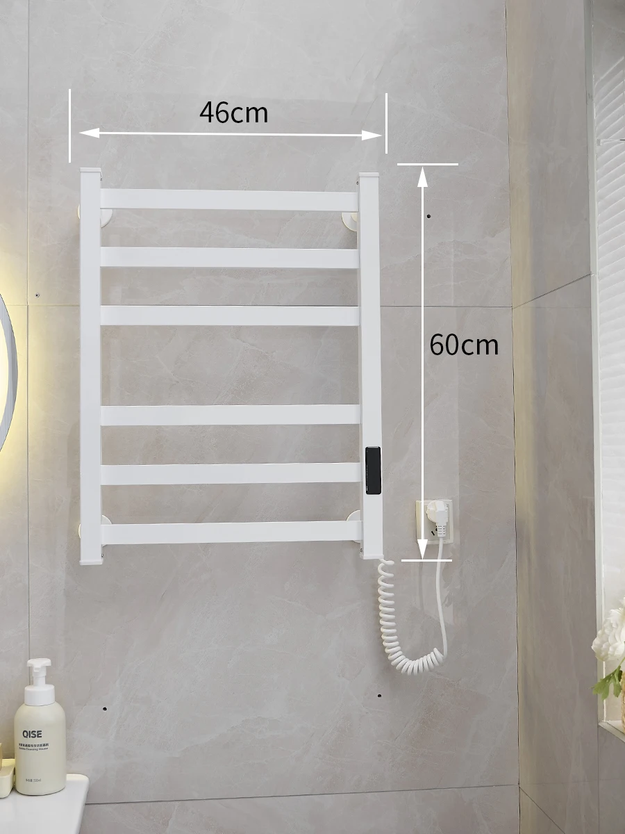 OEM Service High Quality Thickened Aluminum Fashion Modern Wall Mounted Bathroom Electric Radiator Towel  Rack