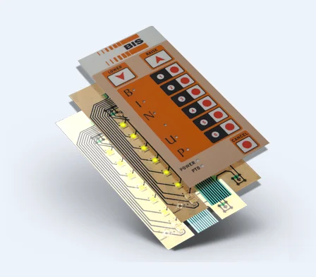 flex FPC LED metal dome switch membrane keypad