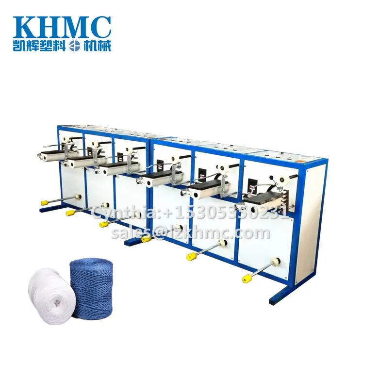 
1000m PP twine spooling machine Plastic twine bobbin winding machines 