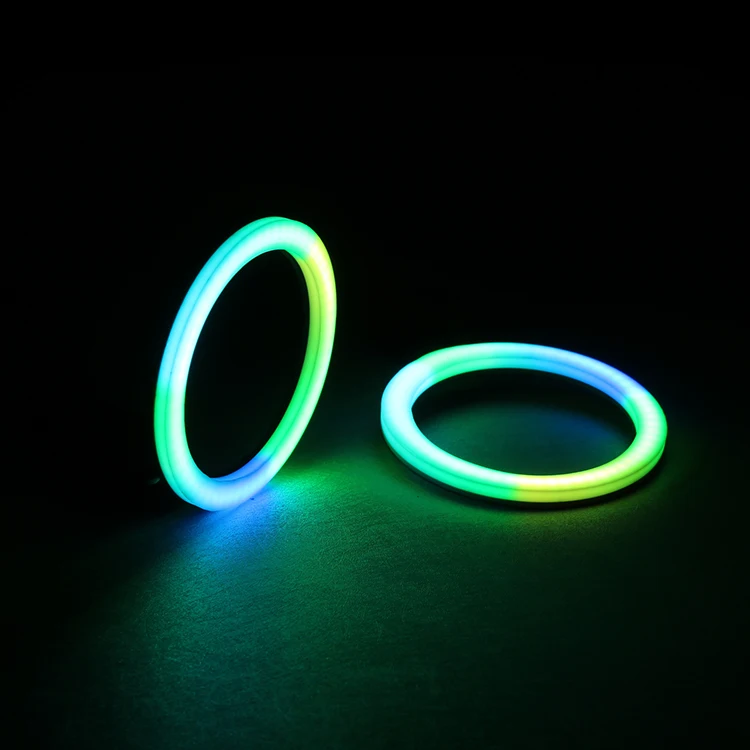 NEW arrival RGB  led Angel Eyes LED Retrofit Running Lights Headlight Projector RGBW DRL Turn Signal led halo rings