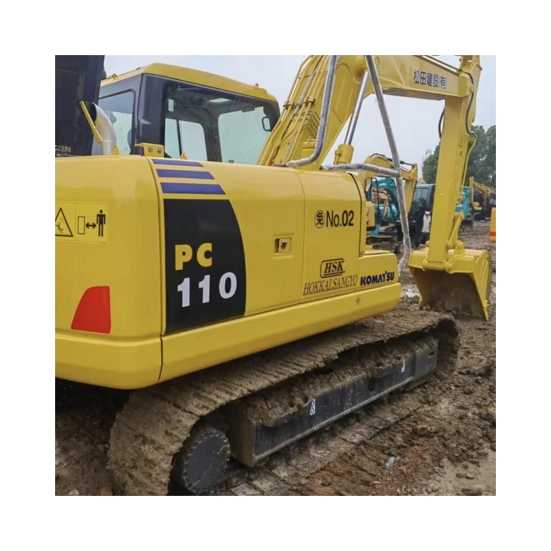 Популярный используемый оригинальный гусеничный экскаватор komatsu PC 110 11 тонн для продажи