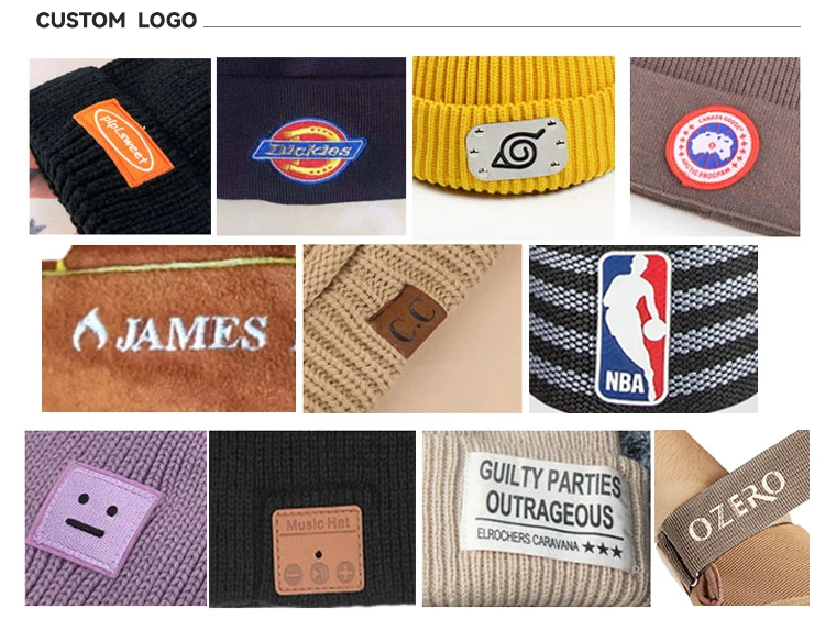 Beanies Manufacturer Custom Embroidery Mohair Beanies Acrylic Jacquard Knitted Hats Quality Winter Skull Caps With Custom Logo