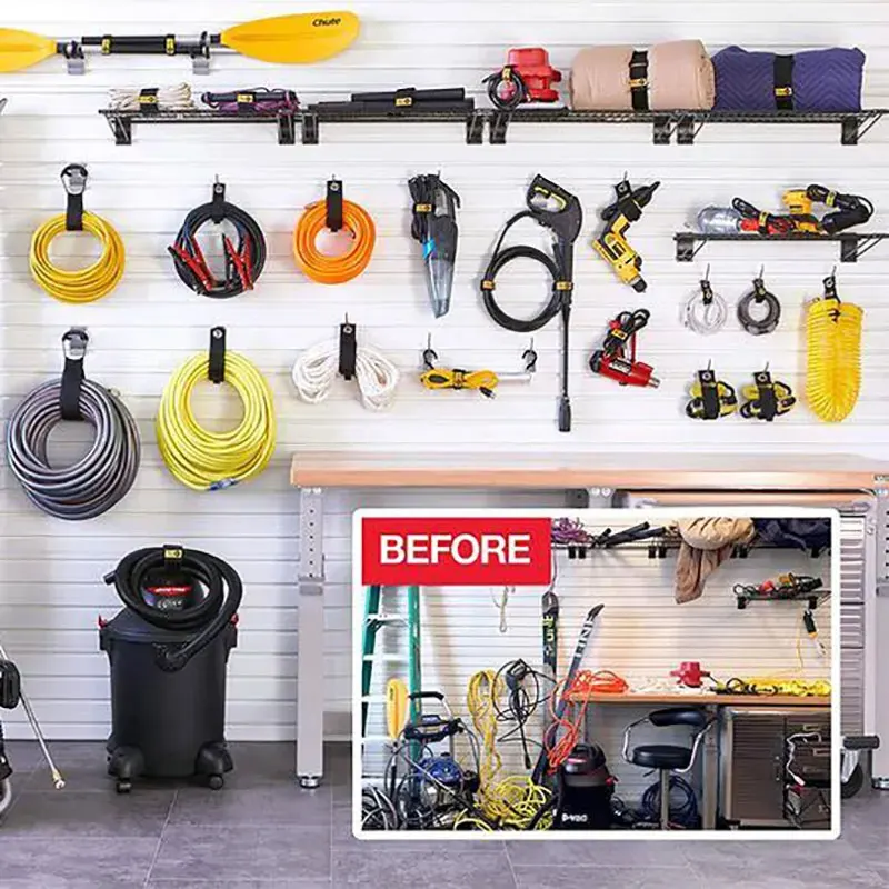 Hook And Loop Heavy-duty Wrap It Storage Straps Cord Wrap Keeper Cable Straps Hoses Rope Garage Storage Organizer