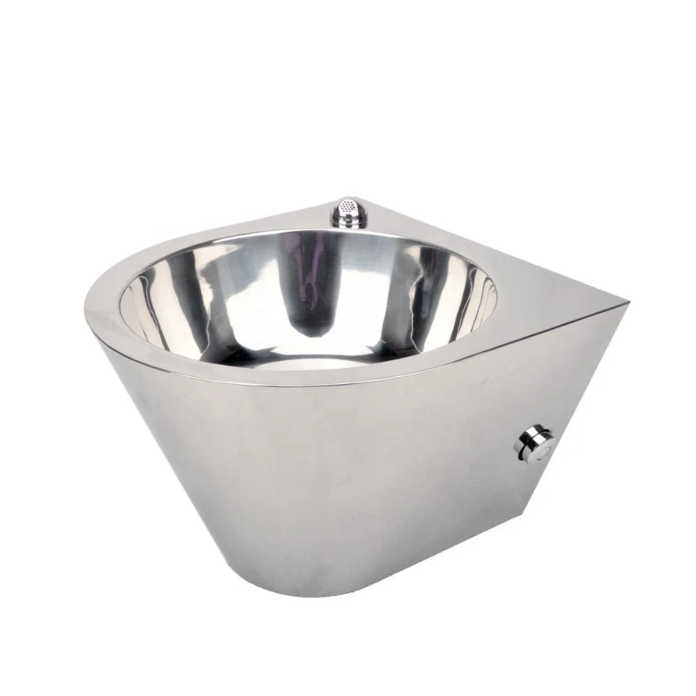 YUSUN Prison Jail High Security Wall Mounted Stainless Steel Wash Basin