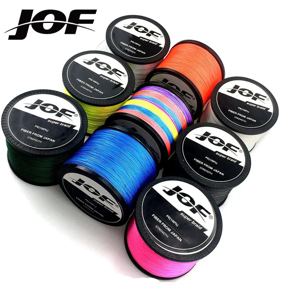 JOF PE X9 1000 м анти-укус стойкость к истиранию 2lb-100lb 9 прядей плетеная леска fishingline