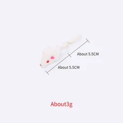 Real rabbit fur colorful mouse cat toy pet supplies wholesale in stock fast delivery