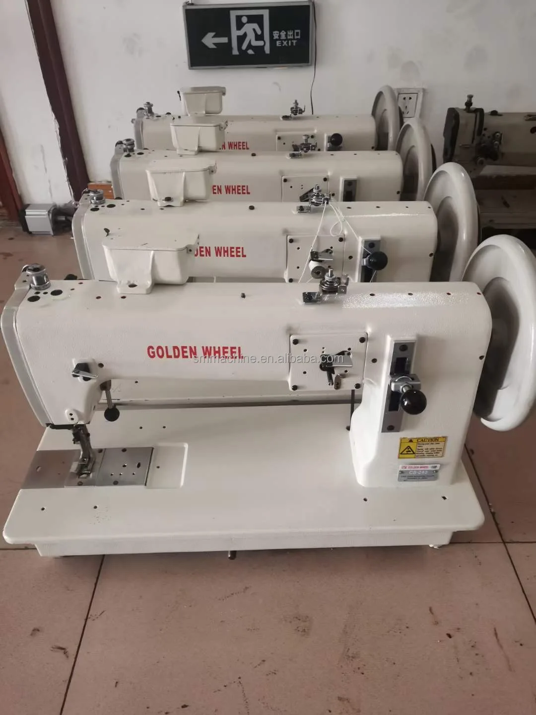 Used Golden Wheel CS-243 Unison Feed Sewing Machine Heavy Duty Industrial Sewing Machines