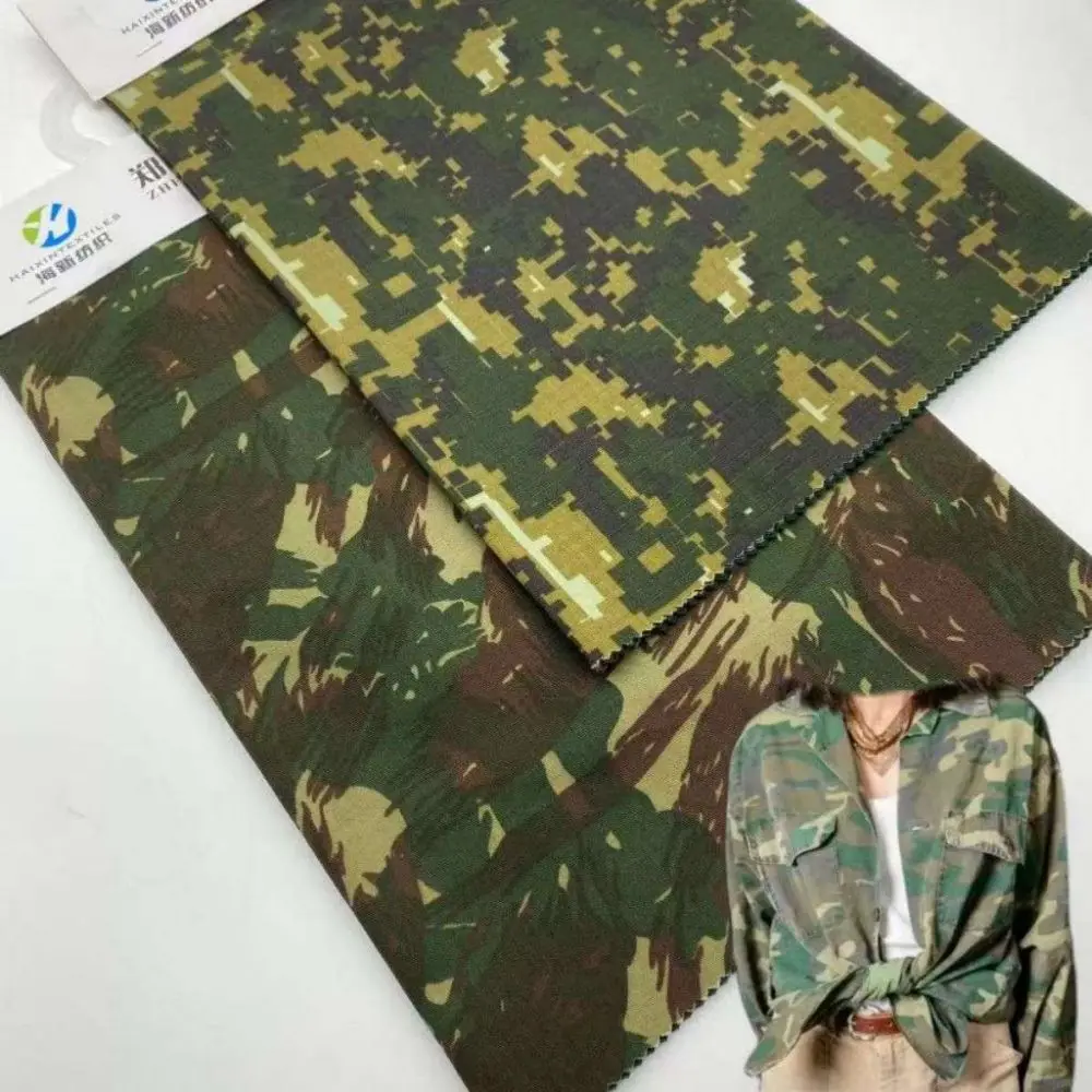 camouflage fabric ripstop TC 21s*16s 108*58 180gsm uniform fabric workwear fabric  wholesale professional men and women
