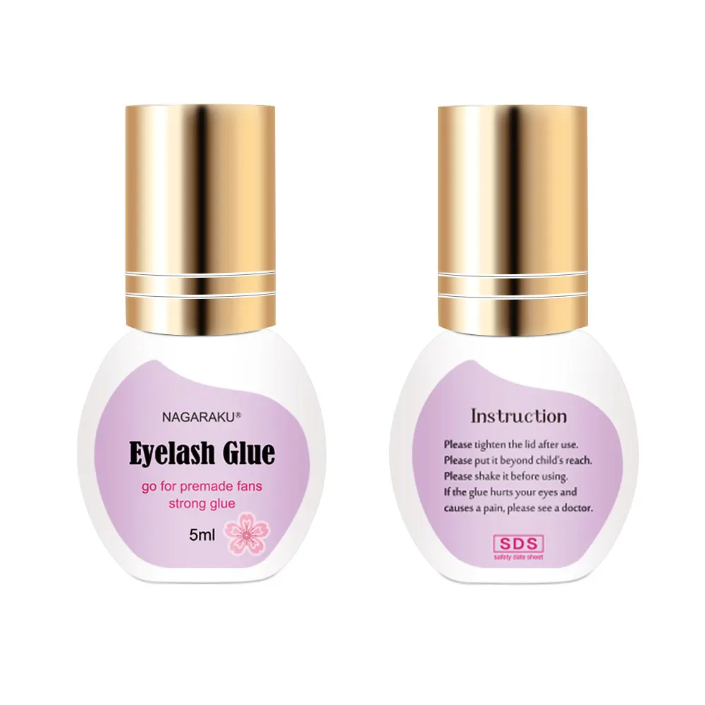 
NAGARAKU Eyelash extension glue 1s Premade Fans Strong Fast Dry Lash Adhesive For Russian Volume Eyelash Fans Making Glue 