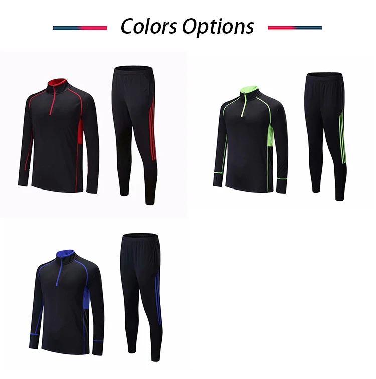 Custom Printing Team Sports Soccer Track Suit Football Training Suits Joggers Football Training Set Long Sleeve Training Uniform